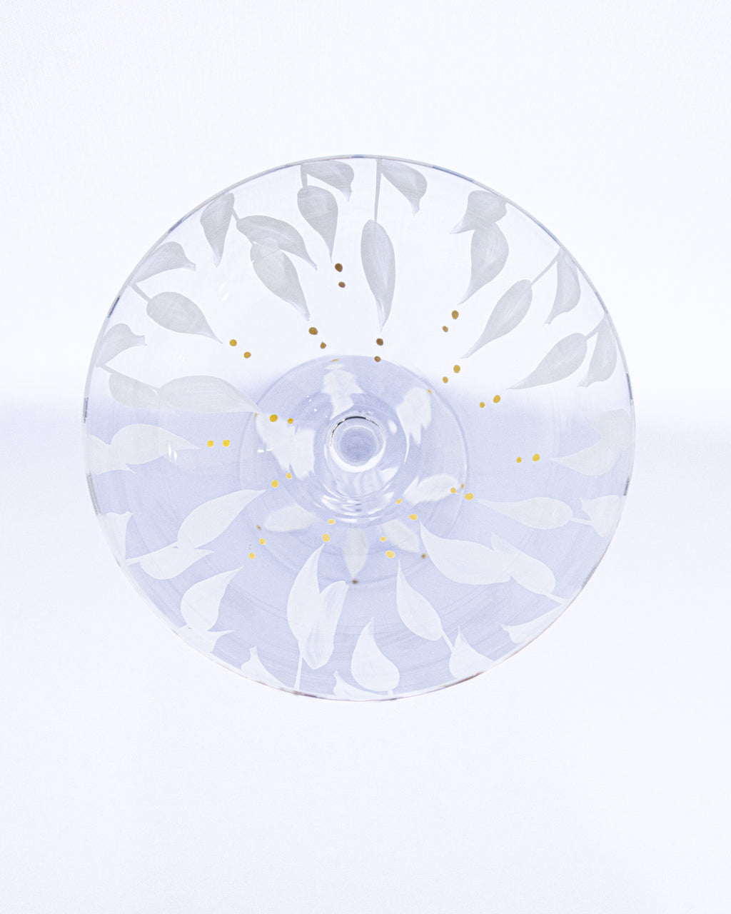 Kit Duas Taças De Espumante Plumas Branco