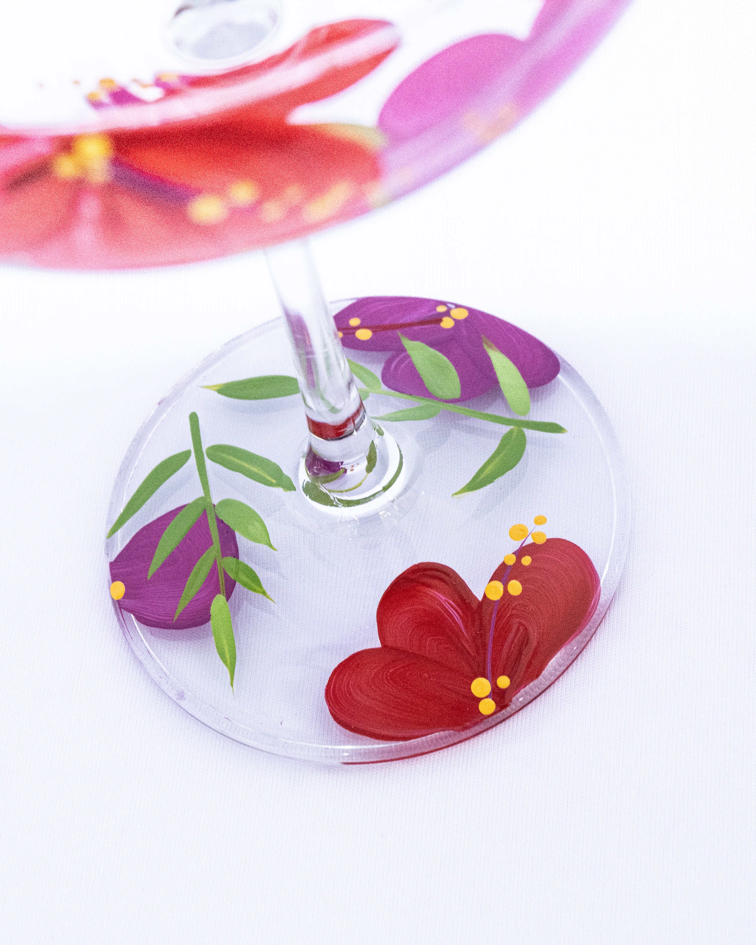 Kit Duas Taças De Espumante Hibisco