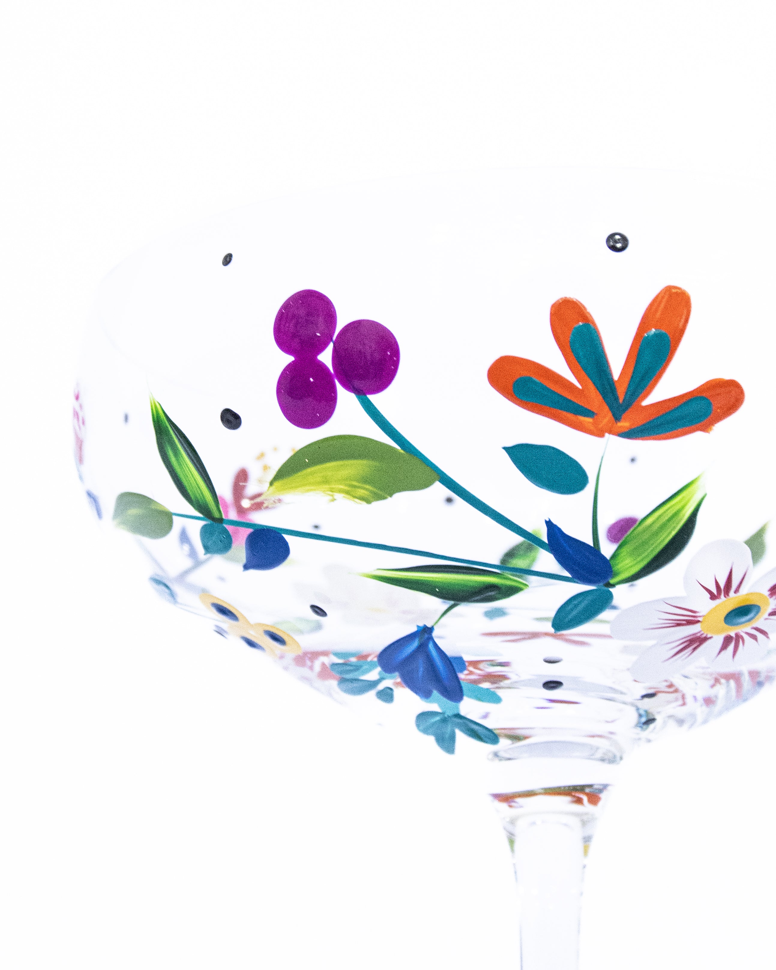 Kit Duas Taças De Espumante Dança das flores