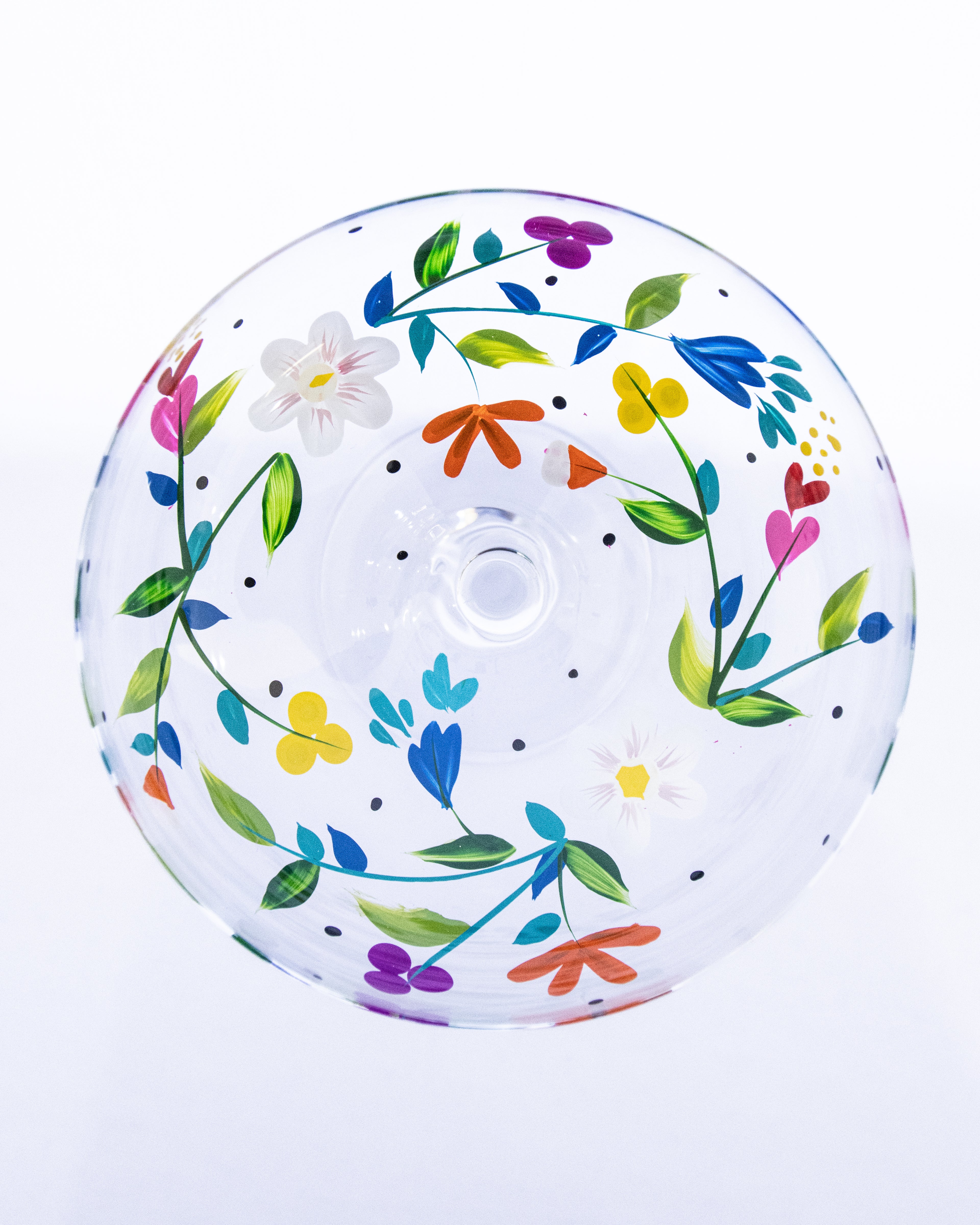 Kit Duas Taças De Espumante Dança das flores