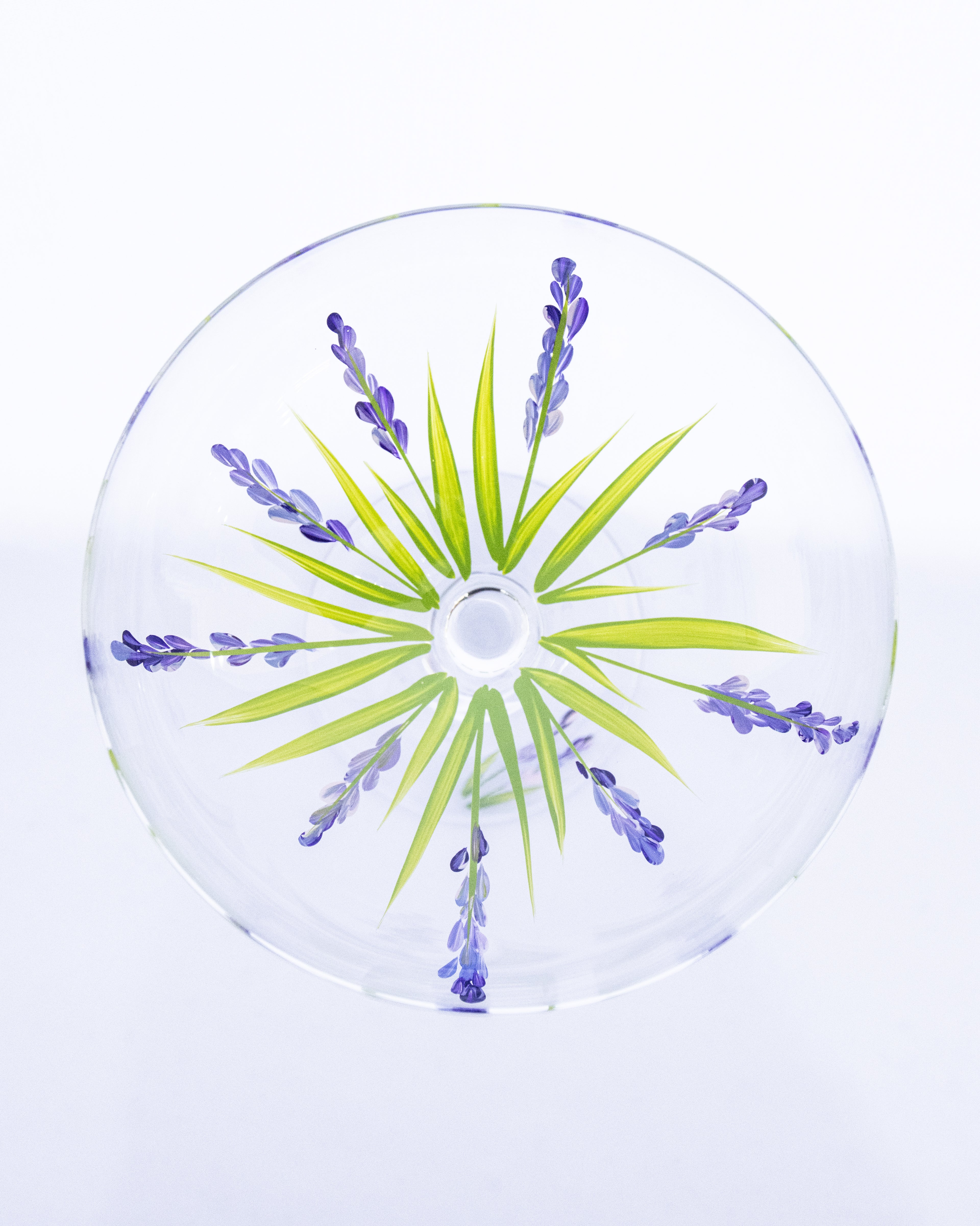 Kit Duas Taças De Espumante Lavanda