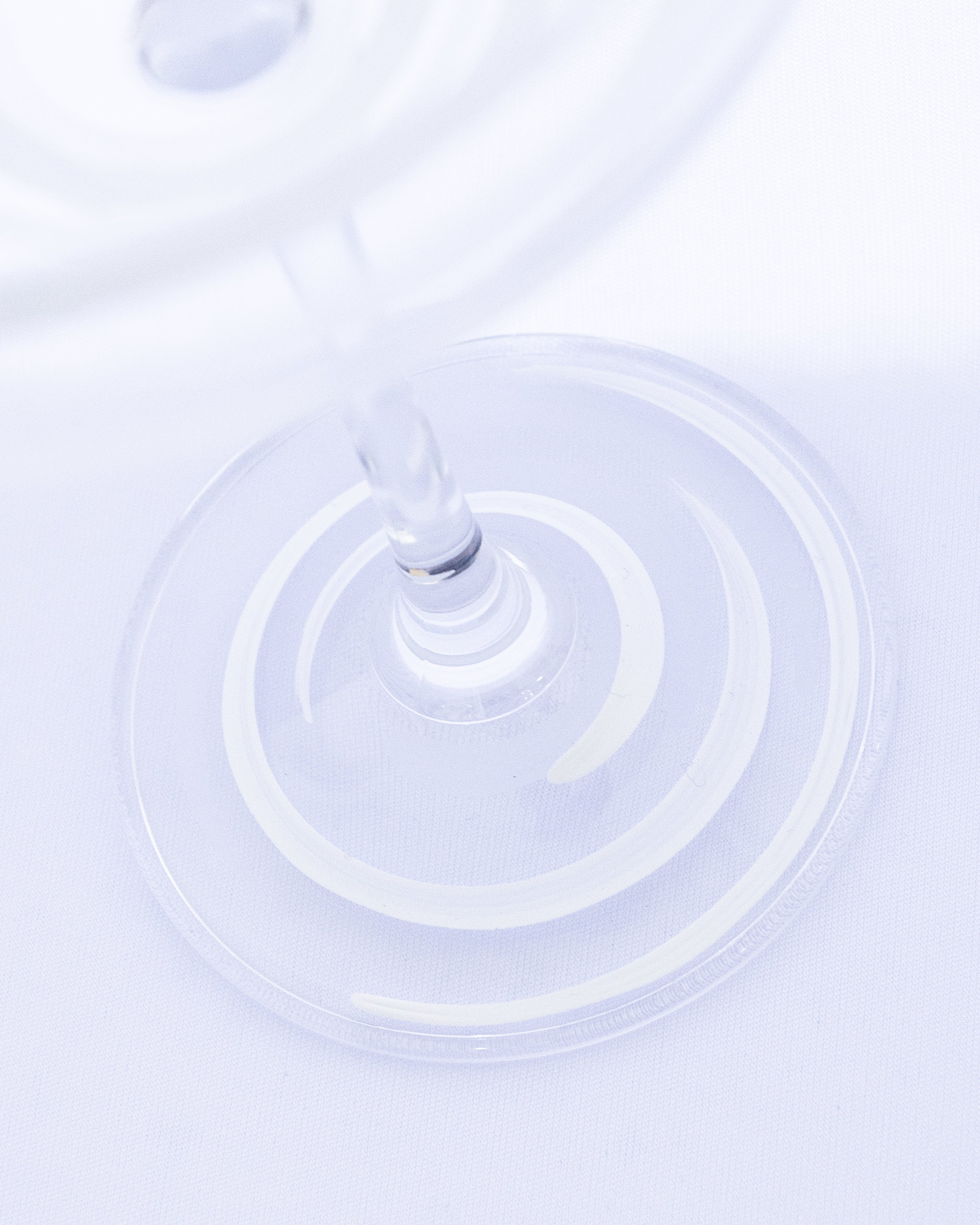 Kit Duas Taças De Espumante Listras Branco