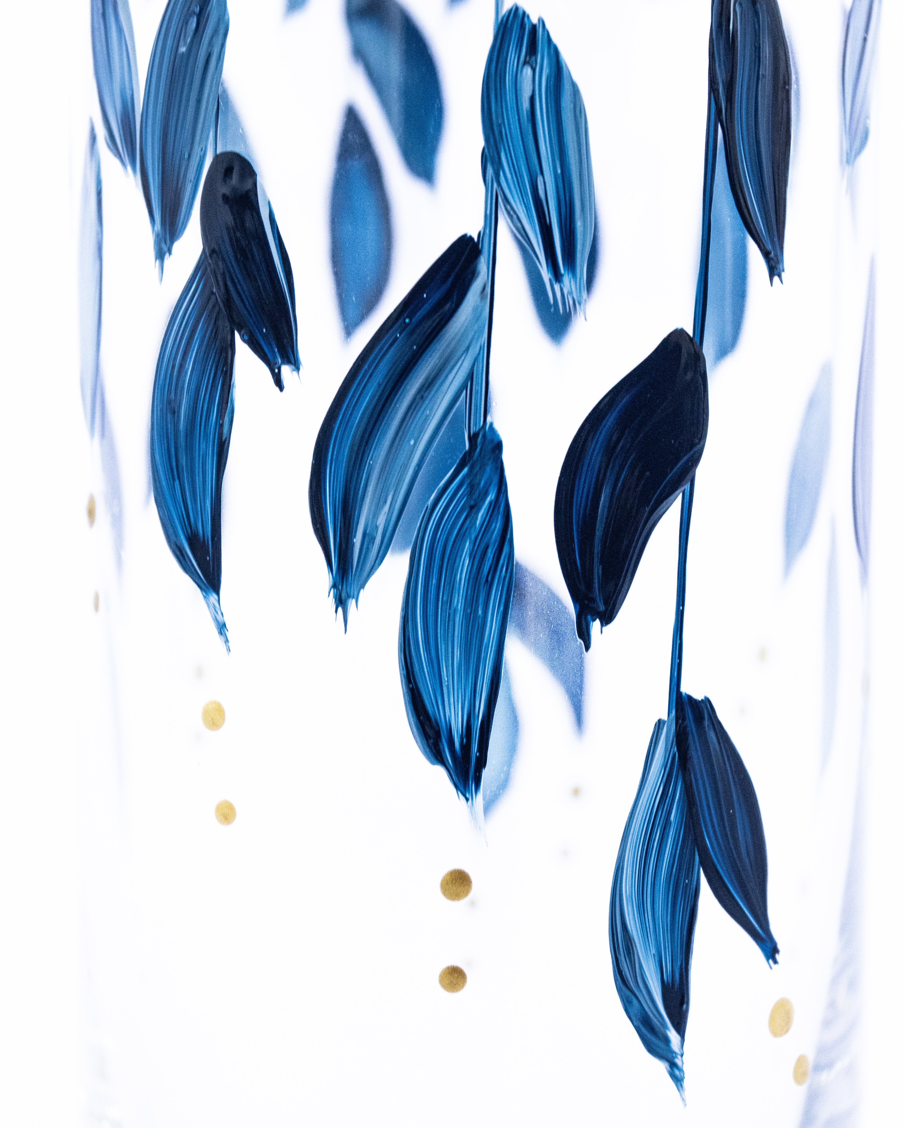 Kit Dois Copos Plumas Azul