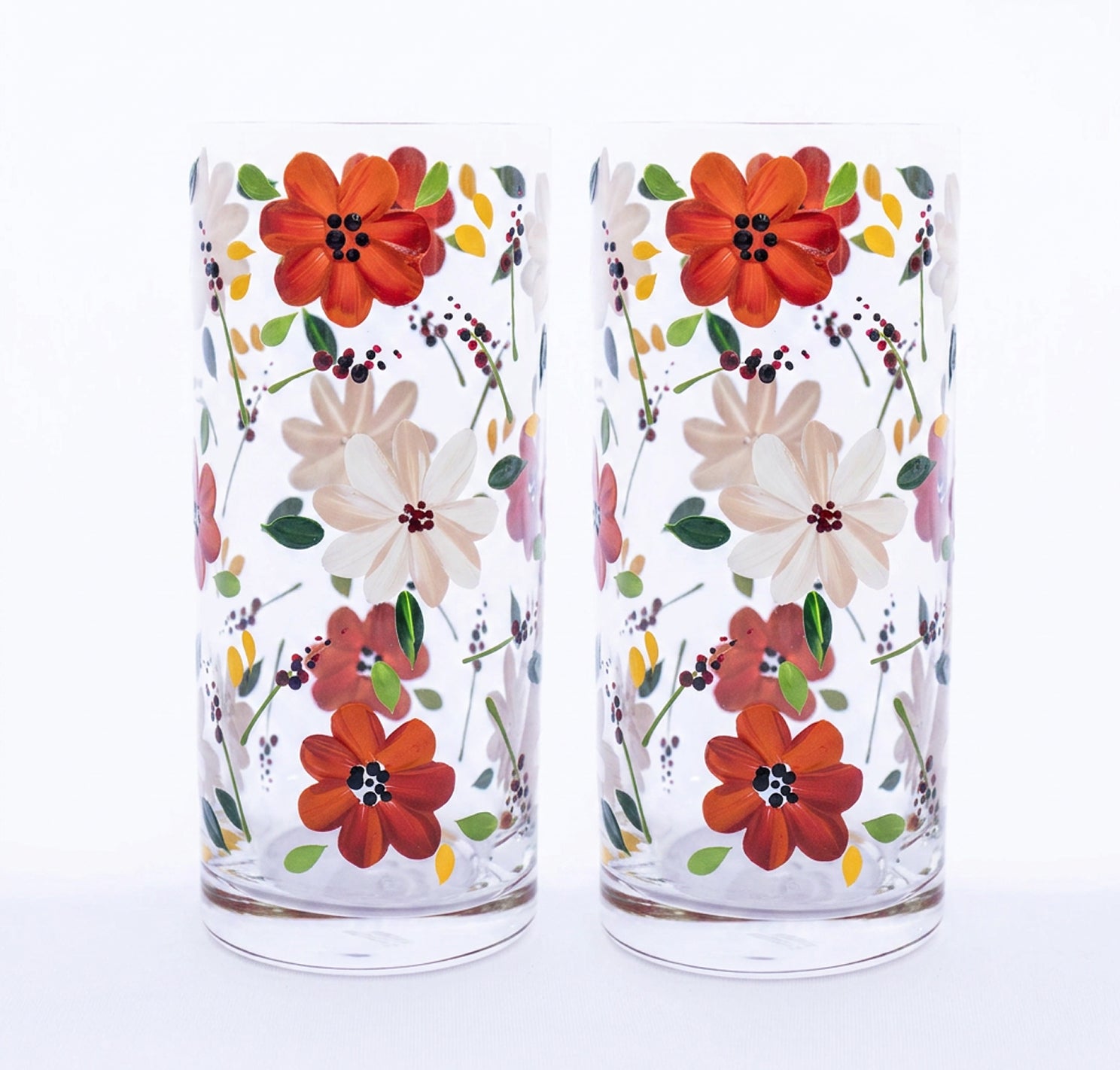 Kit Dois Copos Flores do Campo