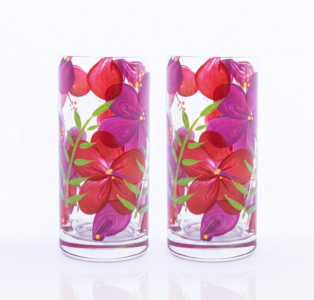 Kit Dois Copos Hibisco