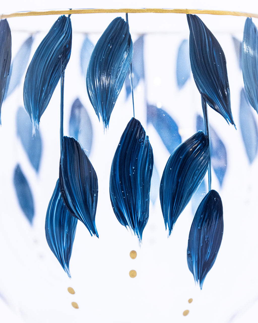 Kit Duas Taças de Gin Plumas Azul