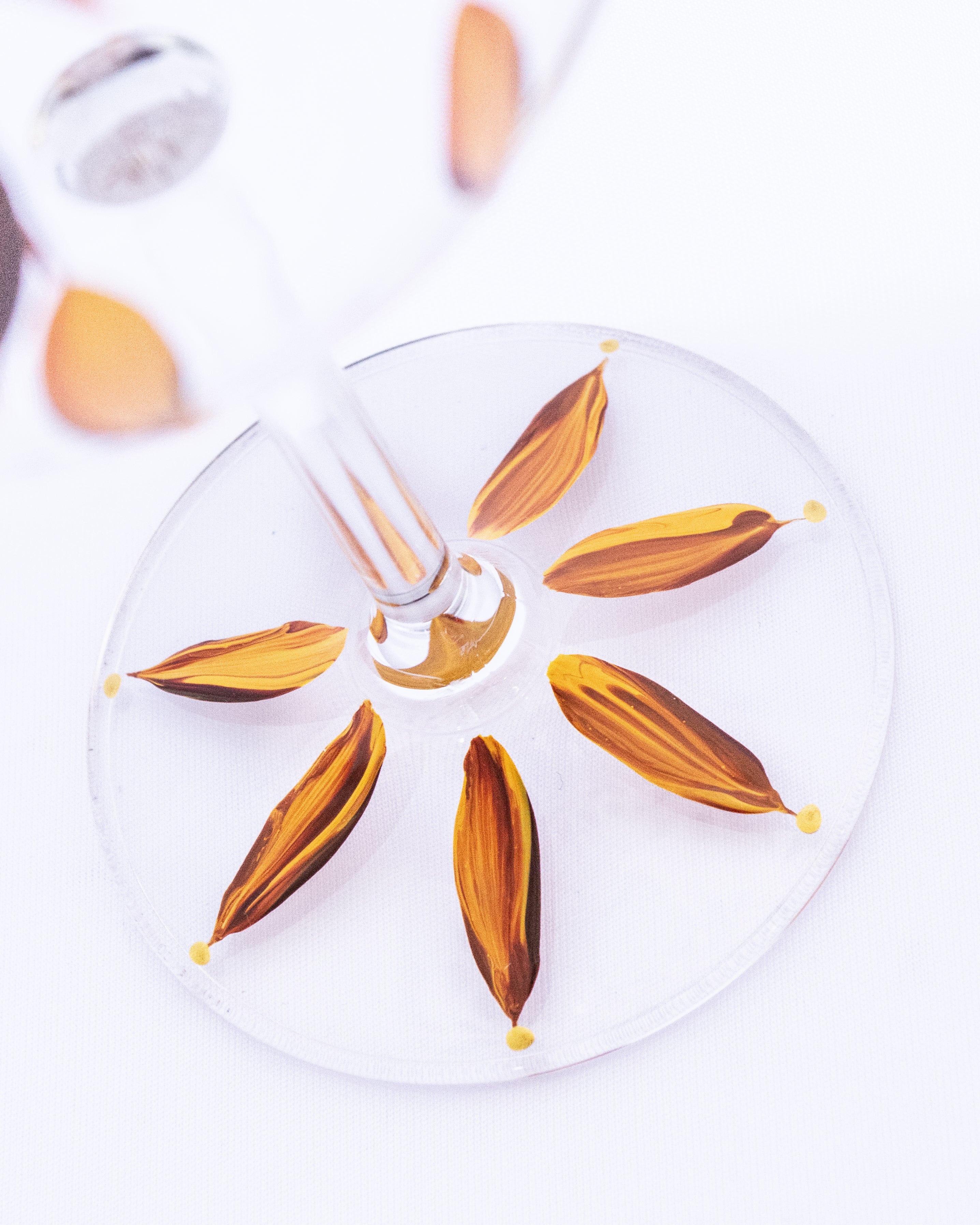 Kit Duas Taças de Gin Plumas Amarelo