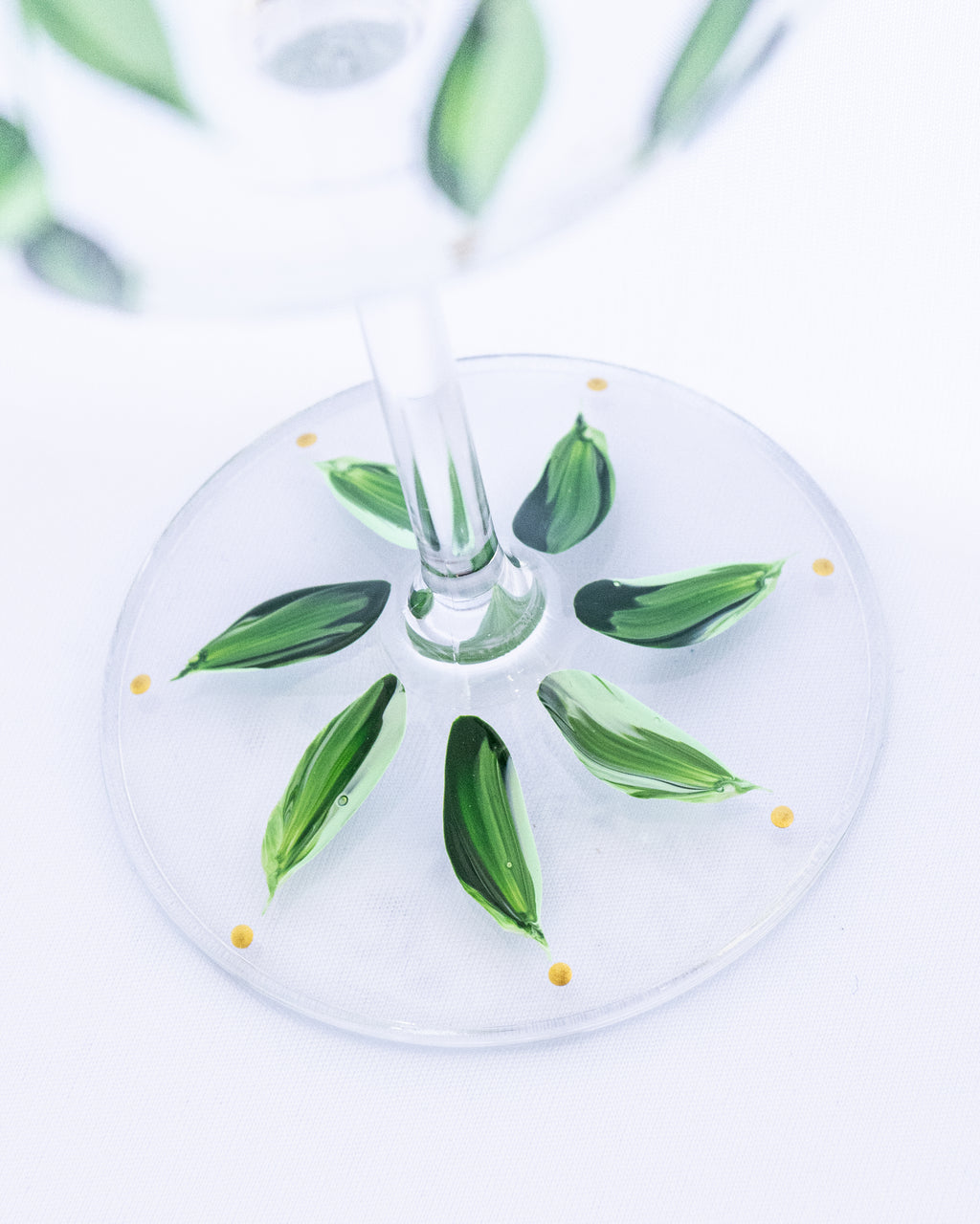 Kit Duas Taças de Gin Plumas Verde