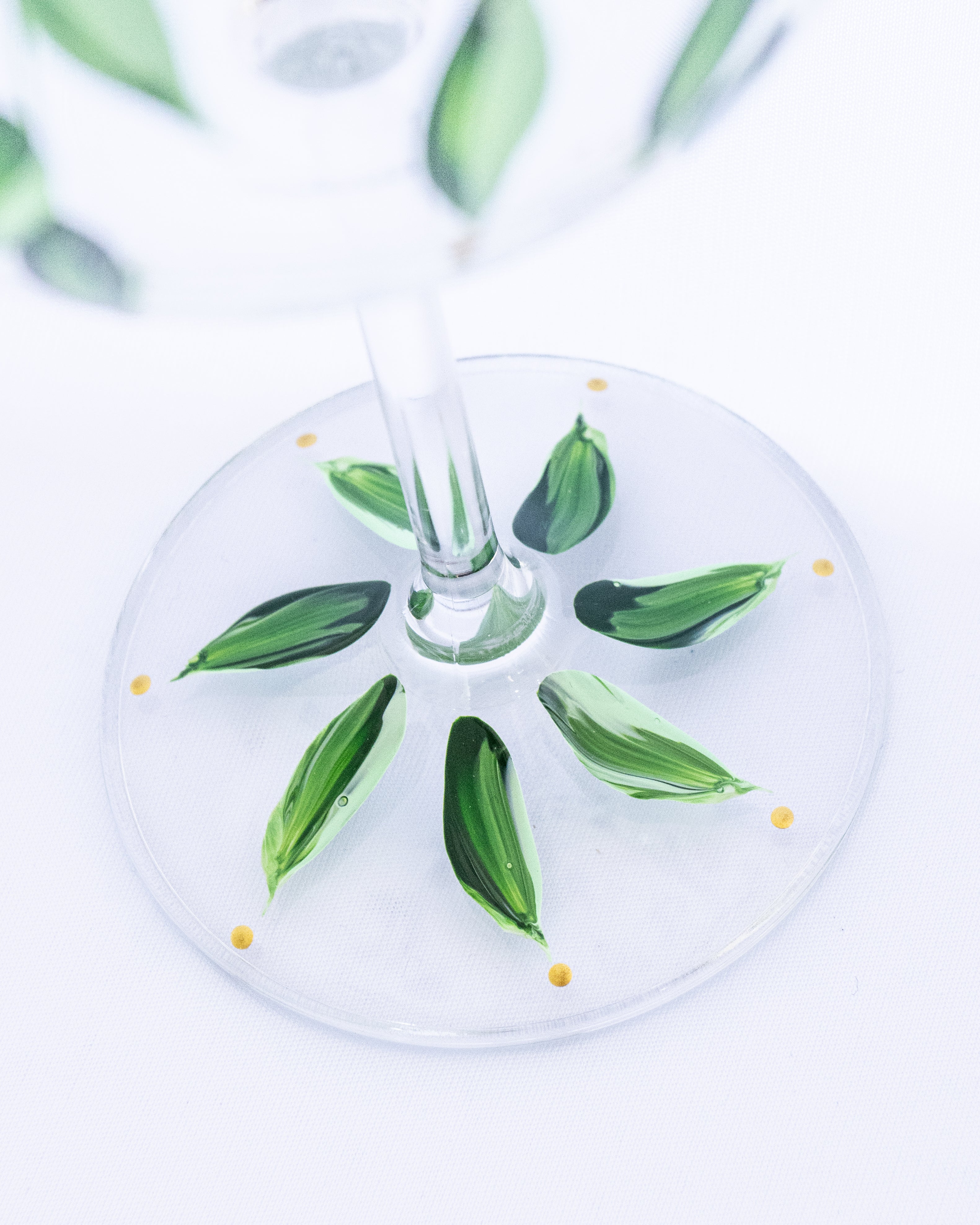 Kit Duas Taças de Gin Plumas Verde