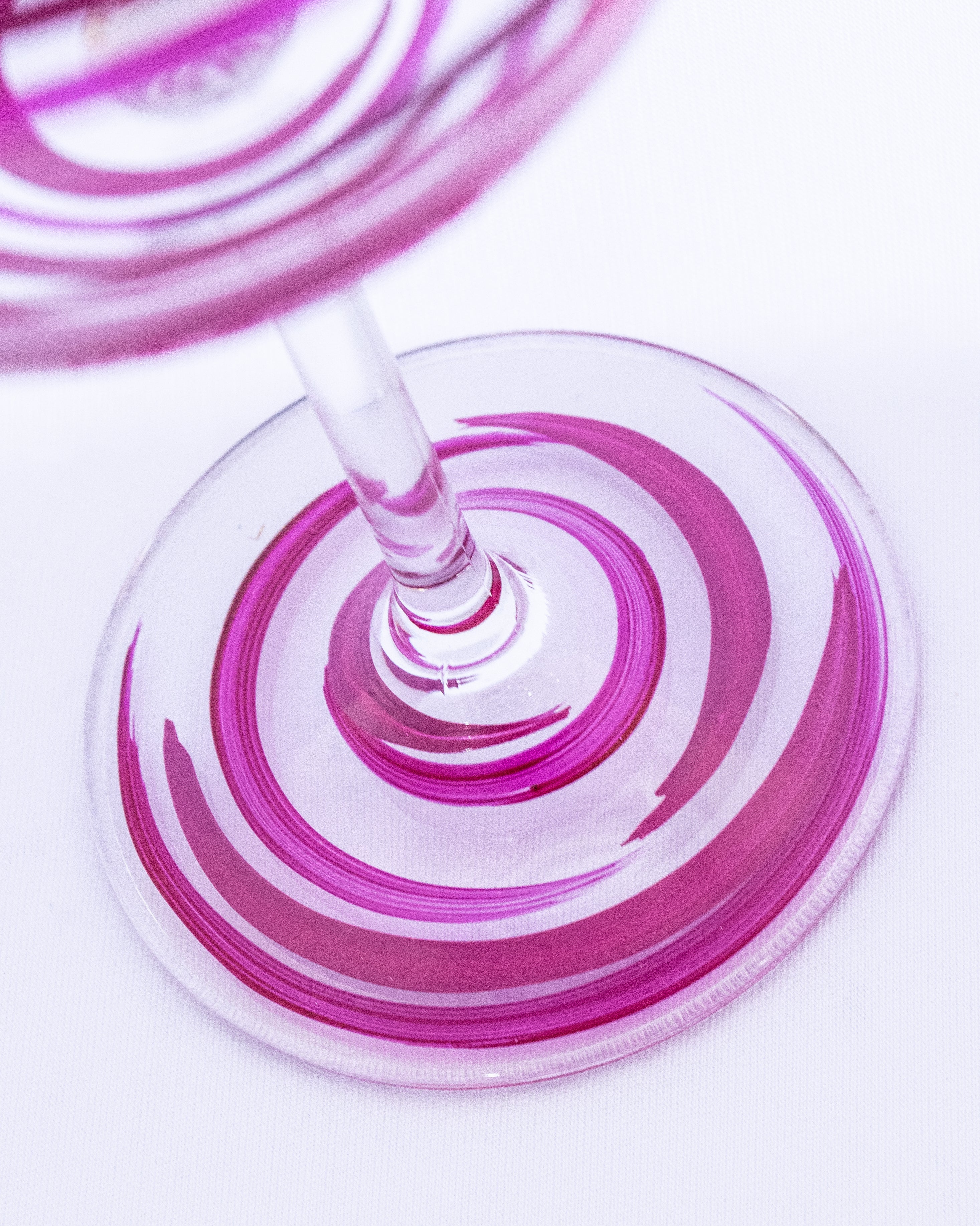 Kit Duas Taças de Gin Listras Rosa