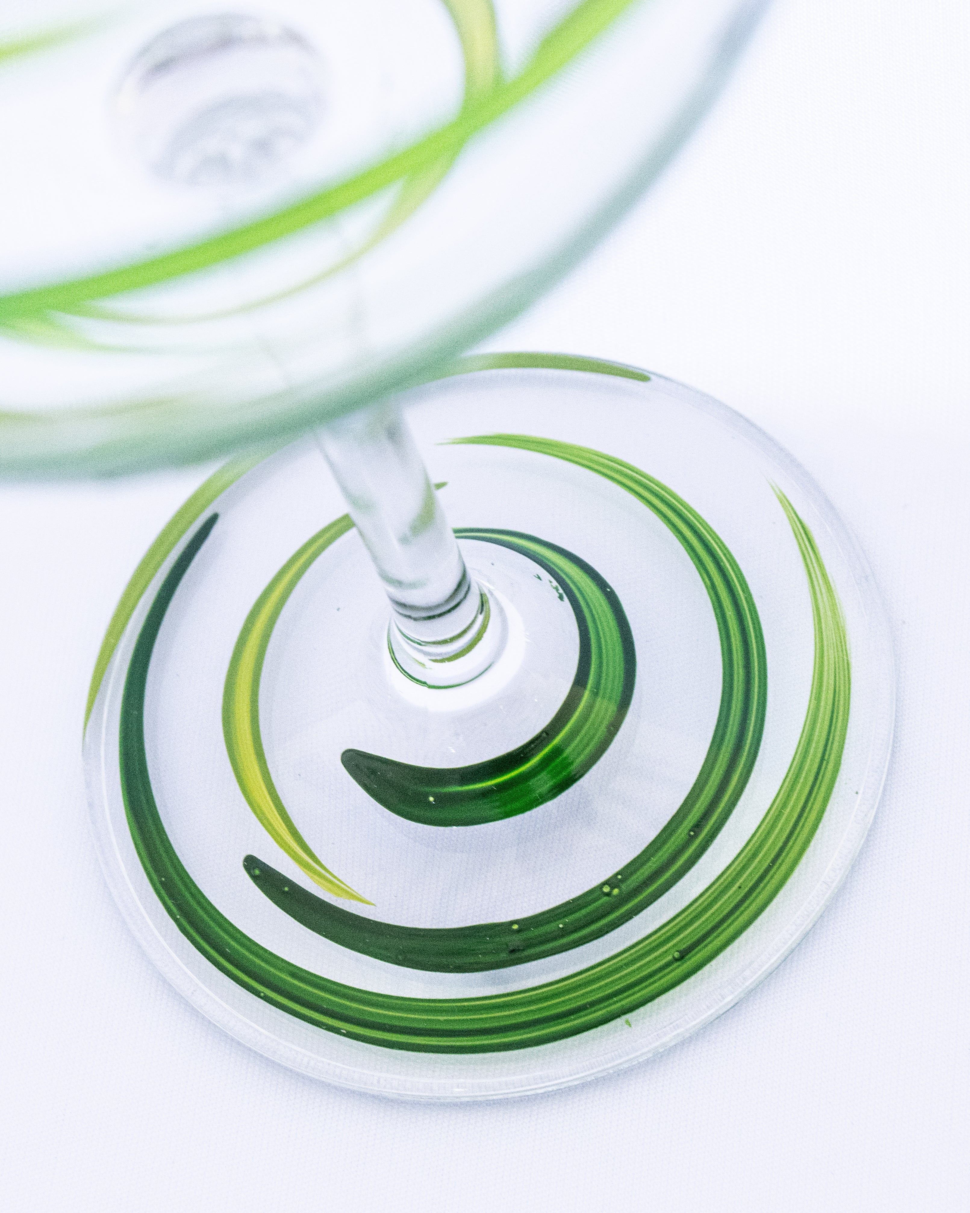 Kit Duas Taças de Gin Listras Verde