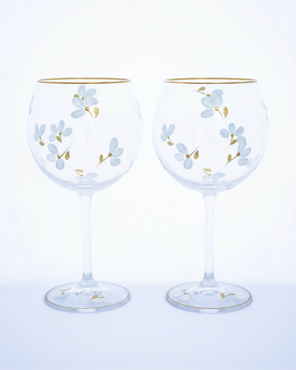 Kit Duas Taças de Gin Flores ao Vento