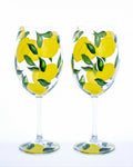 Kit Duas Taças de Vinho Limão Siciliano