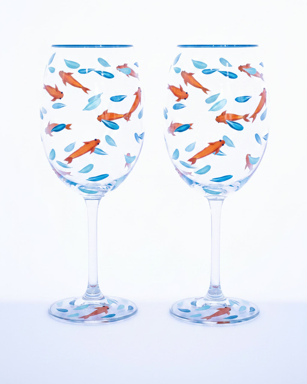 Kit Duas Taças de Vinho Carpa