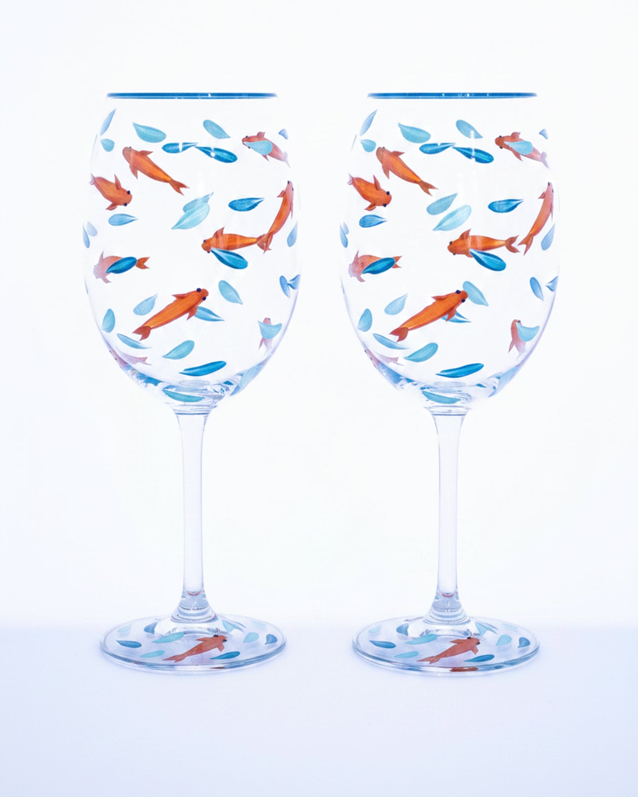 Kit Duas Taças de Vinho Carpa