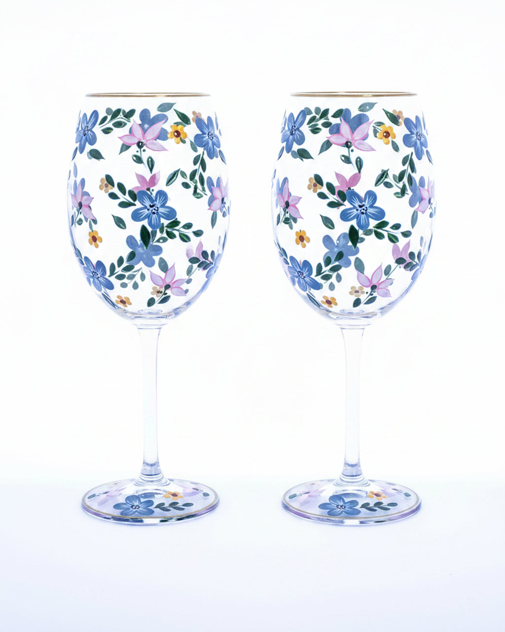 Kit Duas Taças de Vinho Florescer