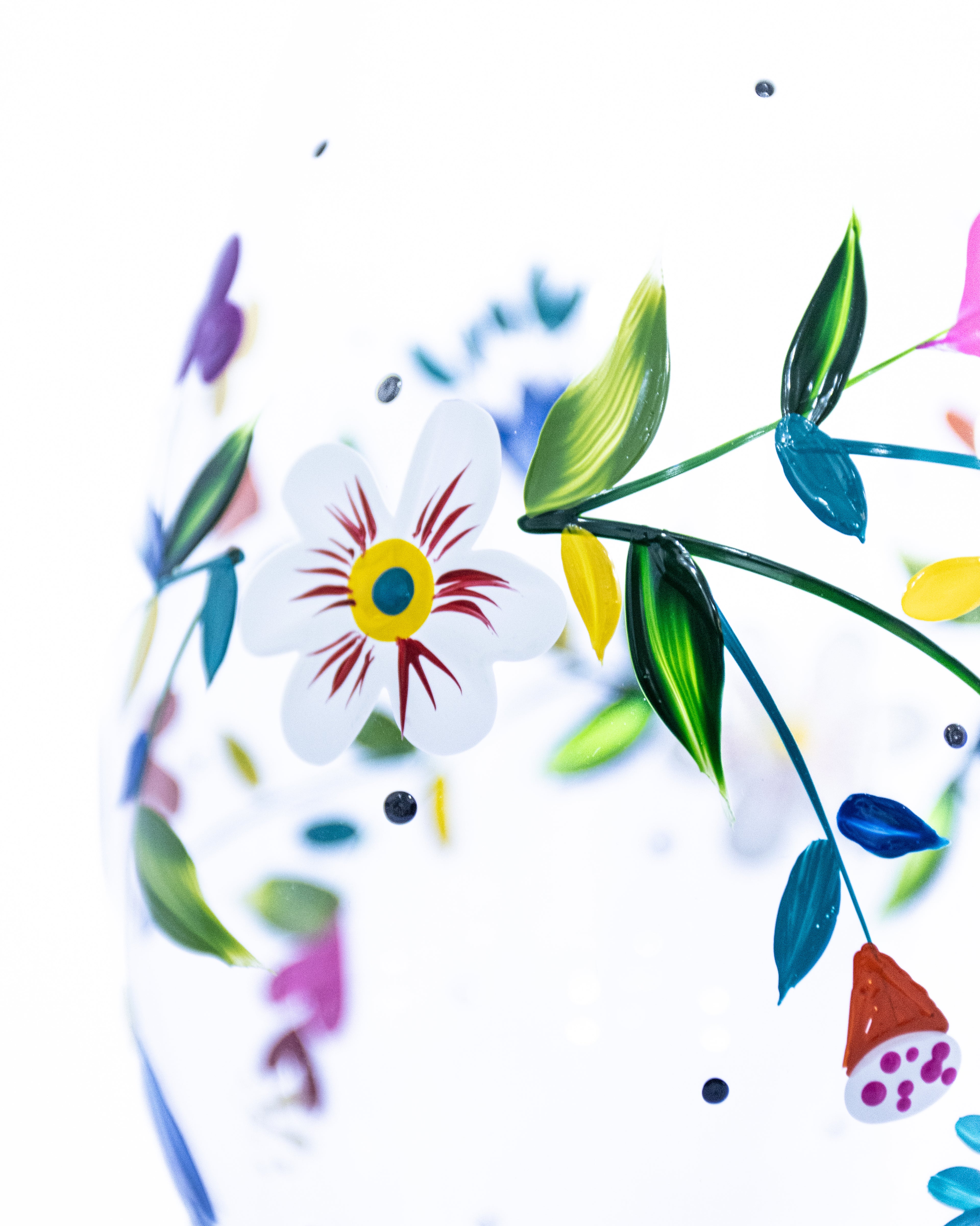 Kit Duas Taças de Vinho Dança das flores