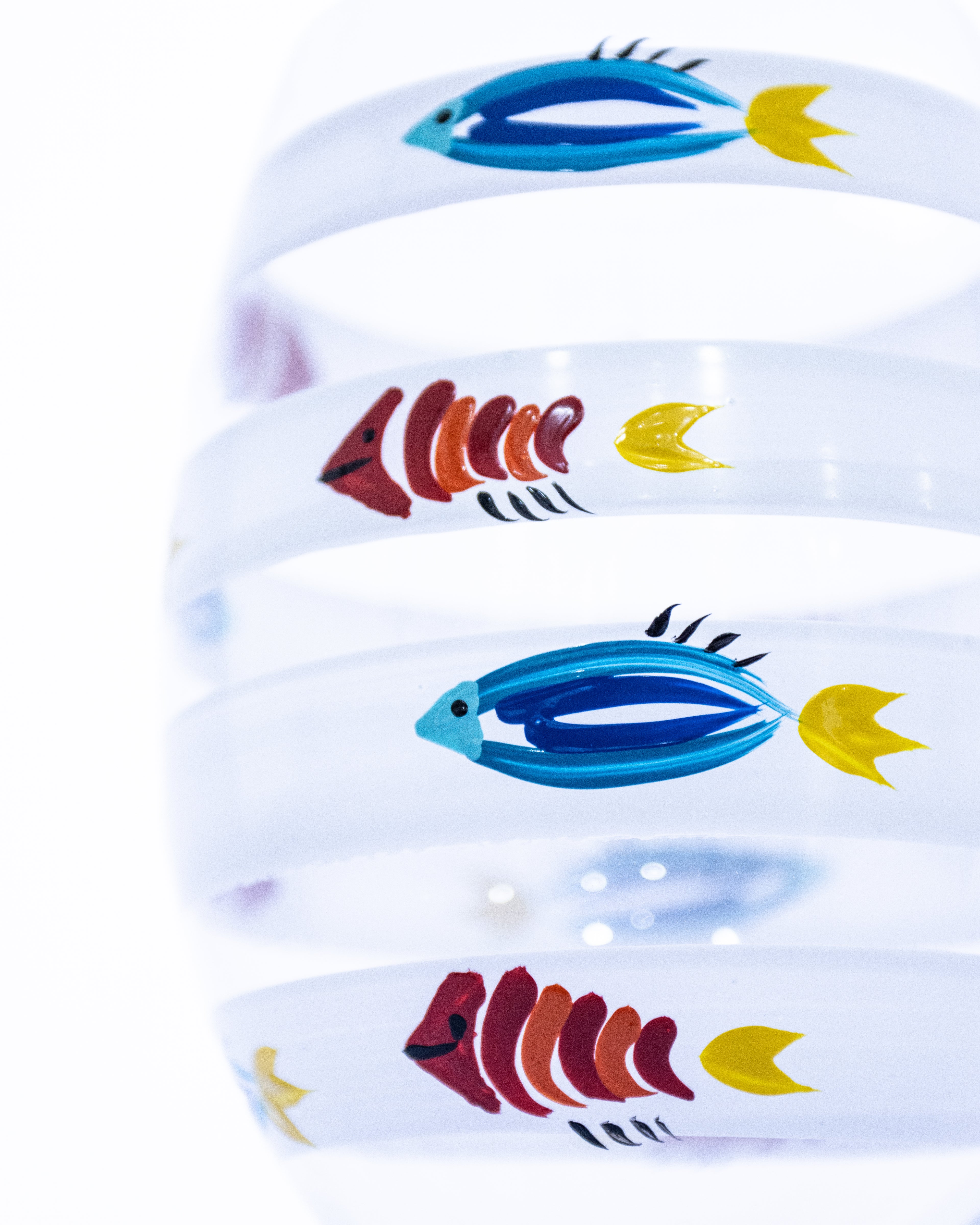 Kit Duas Taças de Vinho Peixinhos