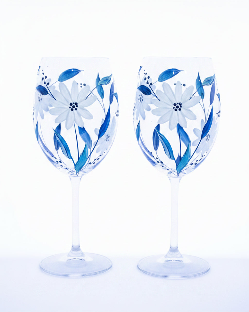 Kit Duas Taças de Vinho Alva