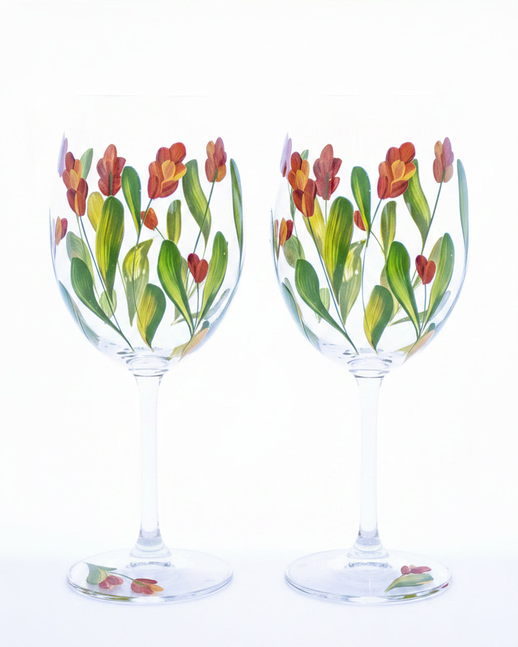 Kit Duas Taças de Vinho Bromélia