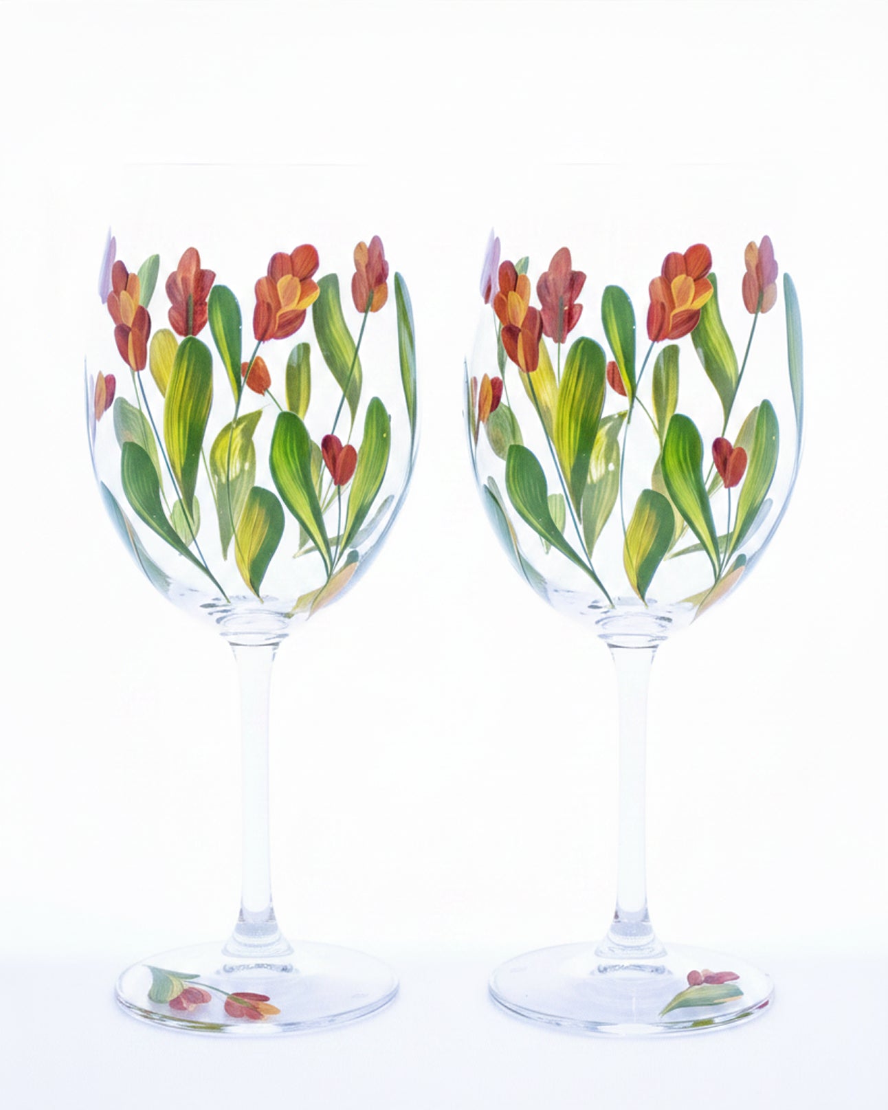 Kit Duas Taças de Vinho Bromélia