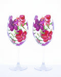 Kit Duas Taças de Vinho Hibisco